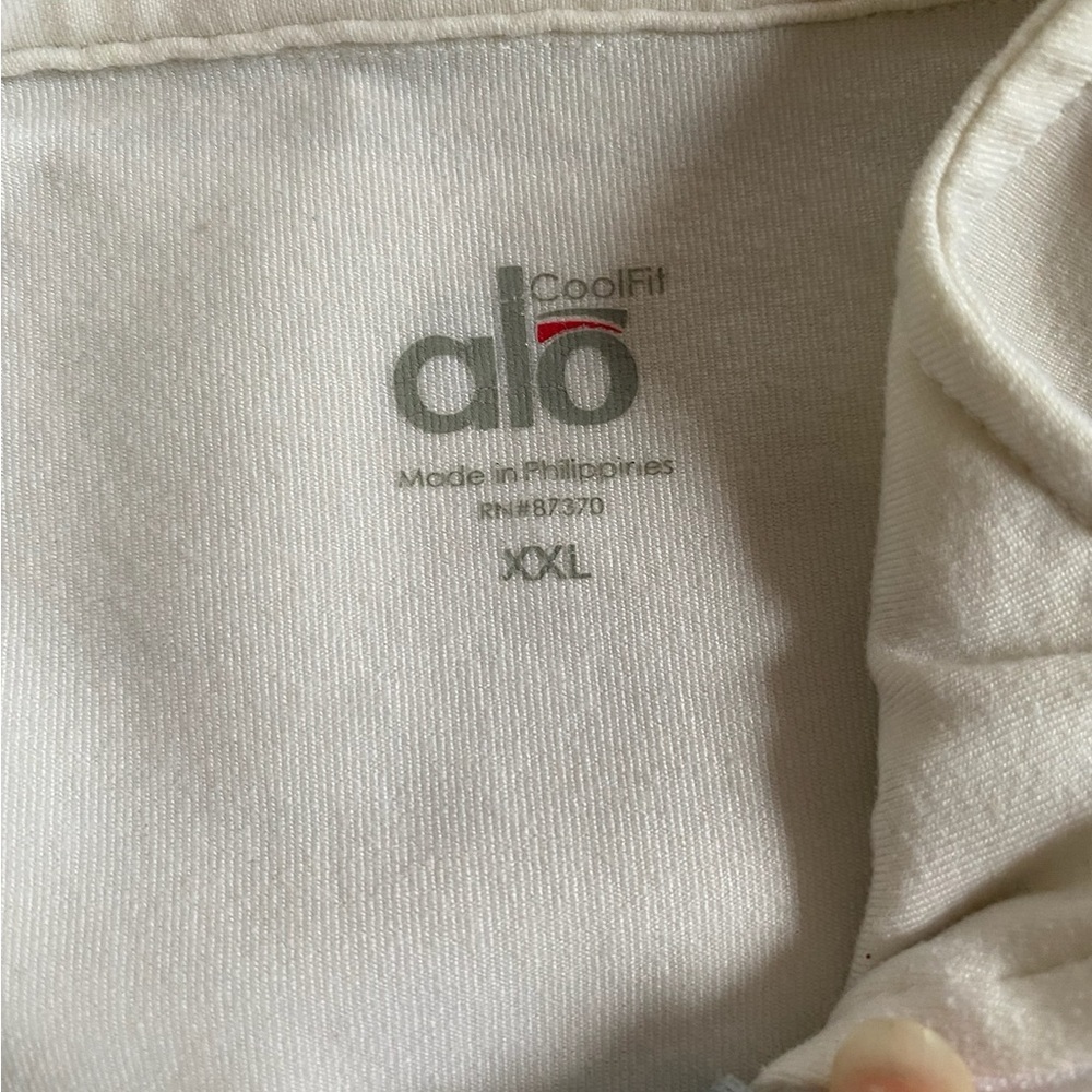 Alo White Long Sleeve CoolFit Pullover XXL - Picture 5 of 5